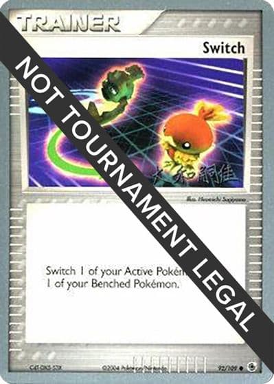 Switch 2004 Tsuguyoshi Yamato World Championship Decks Pokemon card