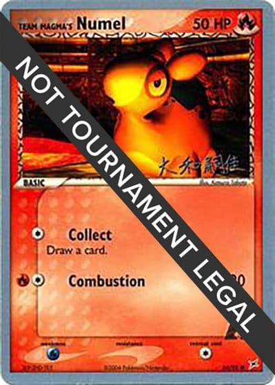 Team Magma's Numel - 2004 (Tsuguyoshi Yamato) World Championship Decks Pokemon card