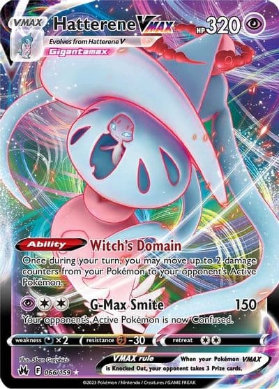 Hatterene VMAX SWSH: Crown Zenith Pokemon card