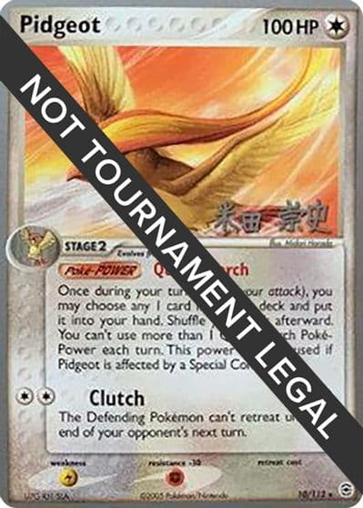 Pidgeot - 2005 (Takashi Yoneda) World Championship Decks Pokemon card