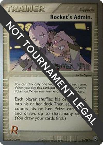 Rocket's Admin. - 2005 (Curran Hill) World Championship Decks Pokemon card