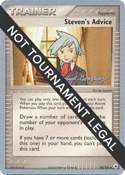 Steven's Advice - 2005 (Michael Gonzalez) World Championship Decks Pokemon card
