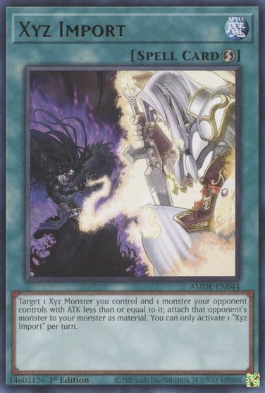 Xyz Import Amazing Defenders Yu-Gi-Oh! card