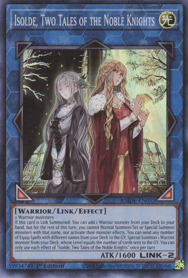 Isolde Two Tales of the Noble Knights Amazing Defenders Yu-Gi-Oh! card