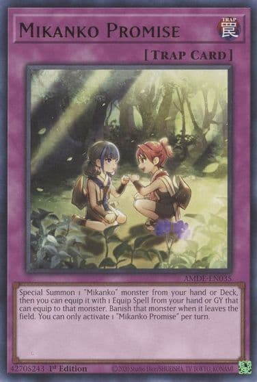 Mikanko Promise Amazing Defenders Yu-Gi-Oh! card