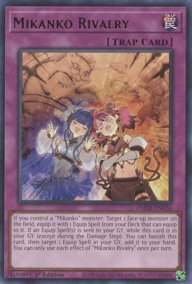 Mikanko Rivalry Amazing Defenders Yu-Gi-Oh! card