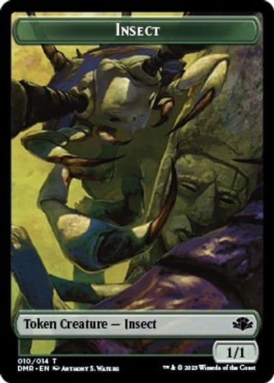 Insect Cat 003 Double Sided Token Dominaria Remastered Magic card
