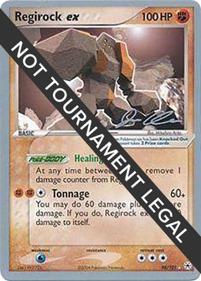 Regirock ex - 2006 (Jason Klaczynski) World Championship Decks Pokemon card