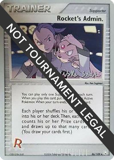 Rocket's Admin. - 2006 (Miska Saari) World Championship Decks Pokemon card