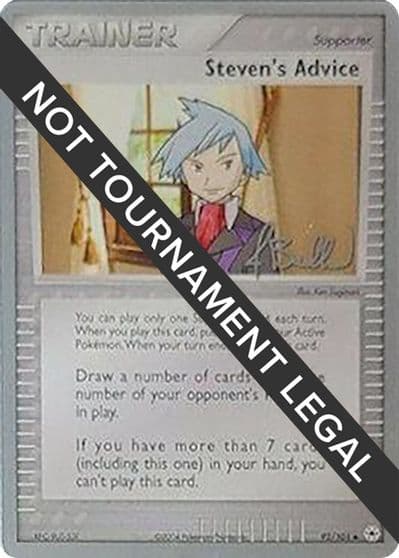 Steven's Advice - 2006 (Jimmy Ballard) World Championship Decks Pokemon card
