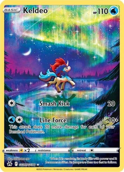 Keldeo SWSH: Crown Zenith: Galarian Gallery Pokemon card
