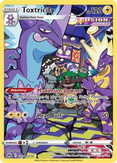 Toxtricity SWSH: Crown Zenith: Galarian Gallery Pokemon card