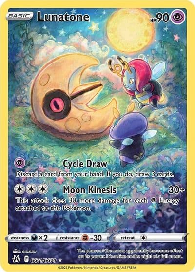 Lunatone SWSH: Crown Zenith: Galarian Gallery Pokemon card