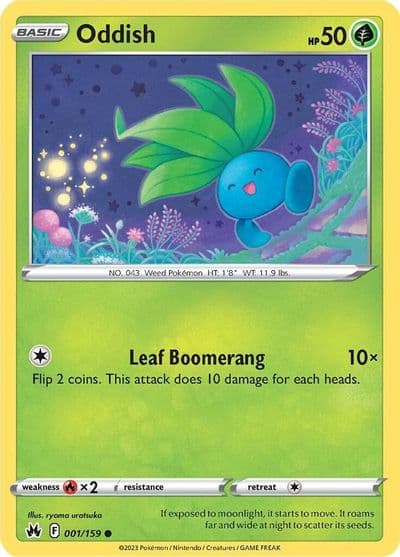 Oddish SWSH: Crown Zenith Pokemon card