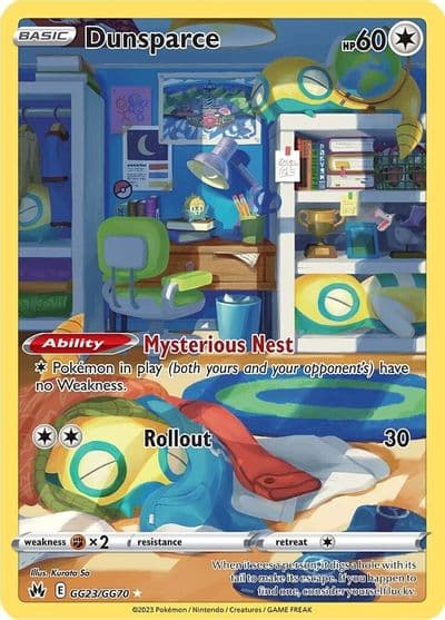 Dunsparce SWSH: Crown Zenith: Galarian Gallery Pokemon card