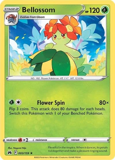 Bellossom SWSH: Crown Zenith Pokemon card