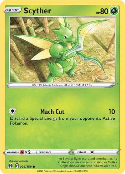 Scyther SWSH: Crown Zenith Pokemon card