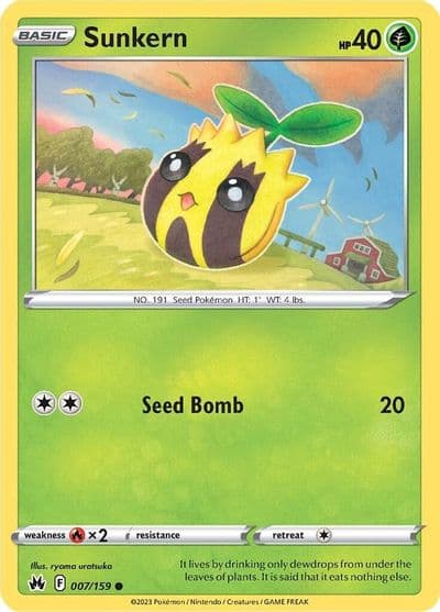 Sunkern SWSH: Crown Zenith Pokemon card