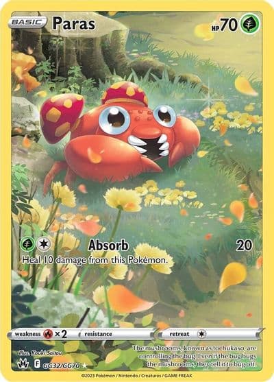 Paras SWSH: Crown Zenith: Galarian Gallery Pokemon card