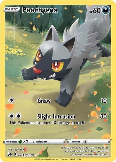 Poochyena SWSH: Crown Zenith: Galarian Gallery Pokemon card