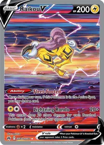 Raikou V SWSH: Crown Zenith: Galarian Gallery Pokemon card