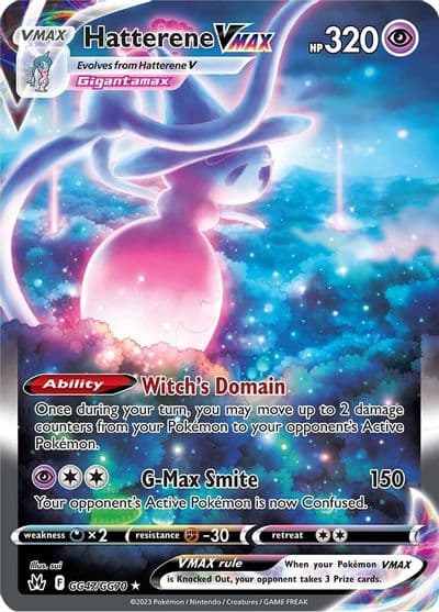 Hatterene VMAX SWSH: Crown Zenith: Galarian Gallery Pokemon card