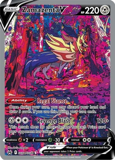 Zamazenta V SWSH: Crown Zenith: Galarian Gallery Pokemon card