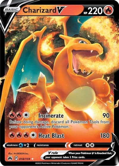 Charizard V SWSH: Crown Zenith Pokemon card