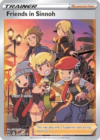 Friends in Sinnoh (Full Art) SWSH: Crown Zenith Pokemon card
