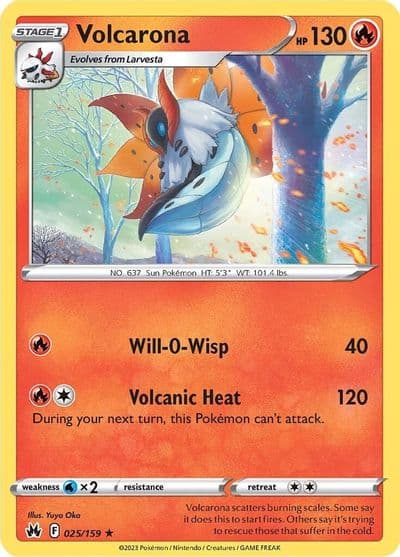 Volcarona SWSH: Crown Zenith Pokemon card