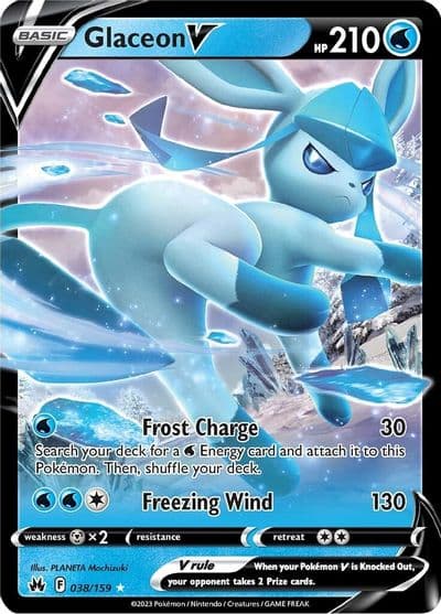 Glaceon V SWSH: Crown Zenith Pokemon card