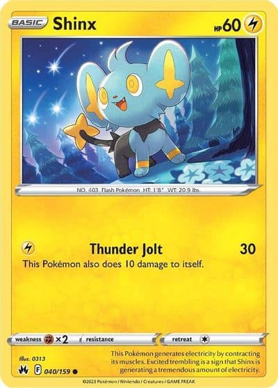 Shinx (40) SWSH: Crown Zenith Pokemon card