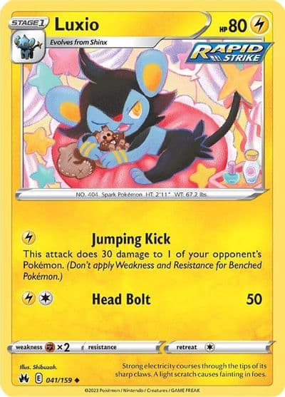 Luxio (41) SWSH: Crown Zenith Pokemon card
