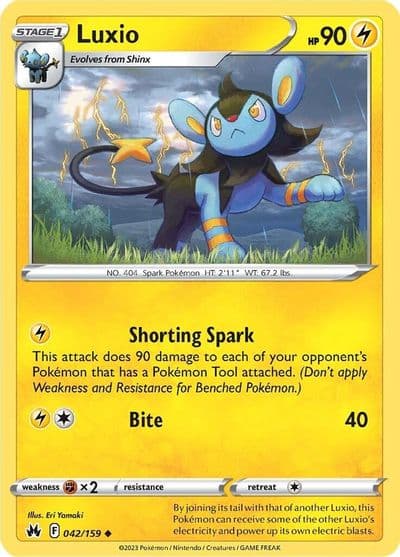 Luxio (42) SWSH: Crown Zenith Pokemon card