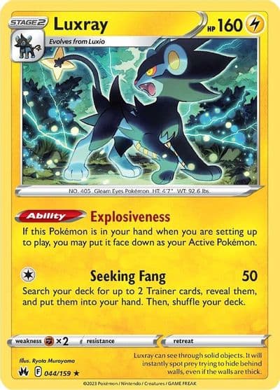 Luxray (44) SWSH: Crown Zenith Pokemon card