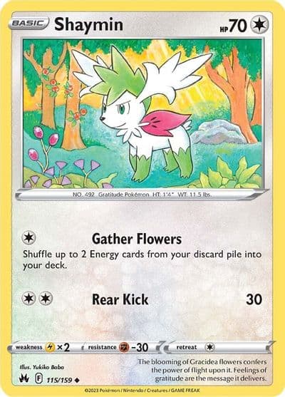 Shaymin SWSH: Crown Zenith Pokemon card