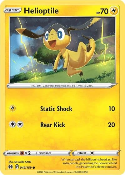 Helioptile SWSH: Crown Zenith Pokemon card
