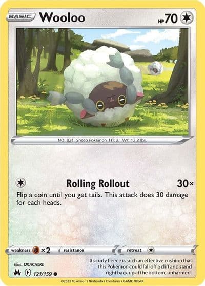 Wooloo SWSH: Crown Zenith Pokemon card
