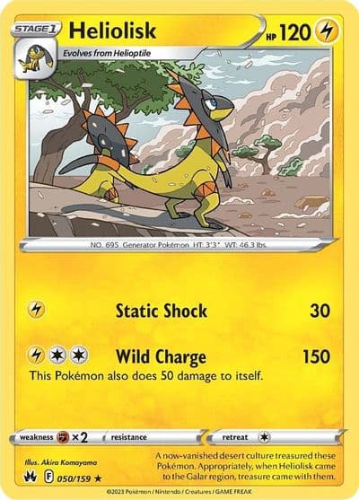 Heliolisk SWSH: Crown Zenith Pokemon card