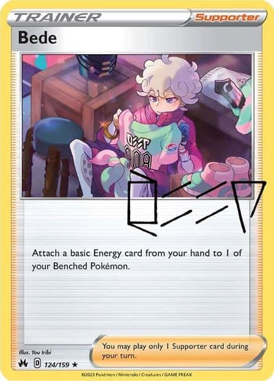 Bede SWSH: Crown Zenith Pokemon card