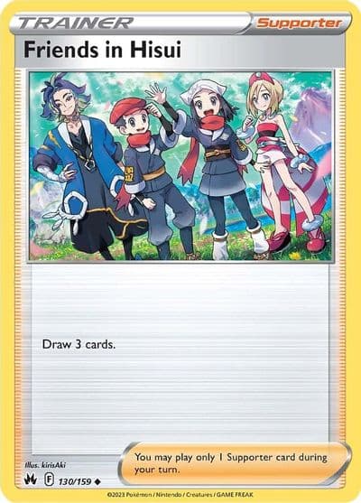 Friends in Hisui SWSH: Crown Zenith Pokemon card