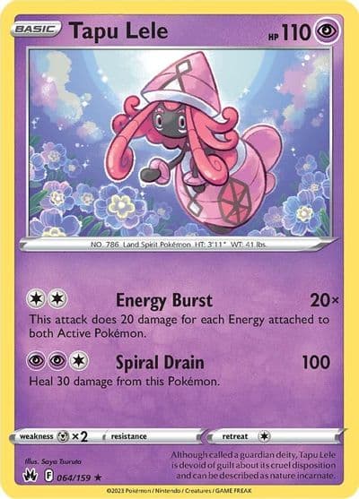 Tapu Lele SWSH: Crown Zenith Pokemon card