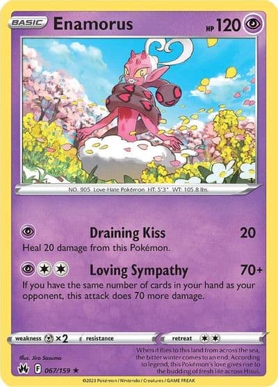 Enamorus SWSH: Crown Zenith Pokemon card