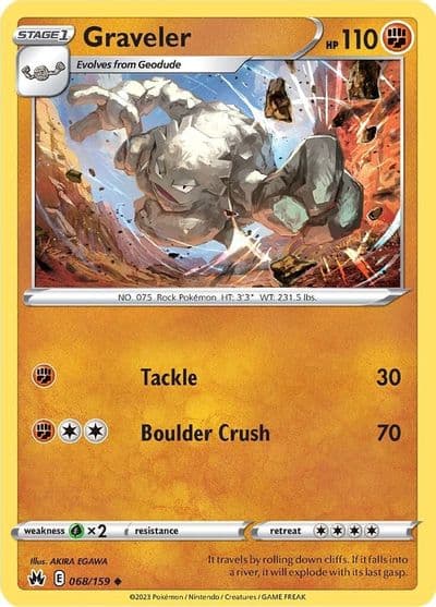 Graveler SWSH: Crown Zenith Pokemon card