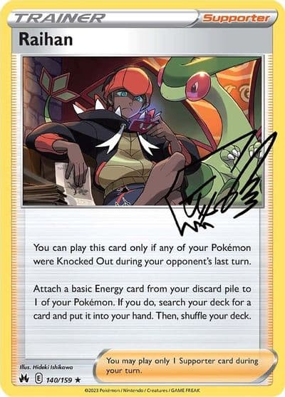 Raihan SWSH: Crown Zenith Pokemon card