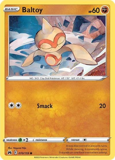 Baltoy SWSH: Crown Zenith Pokemon card