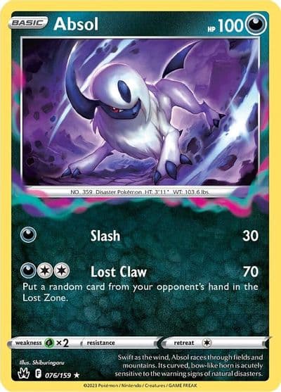 Absol SWSH: Crown Zenith Pokemon card