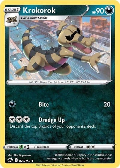 Krokorok SWSH: Crown Zenith Pokemon card