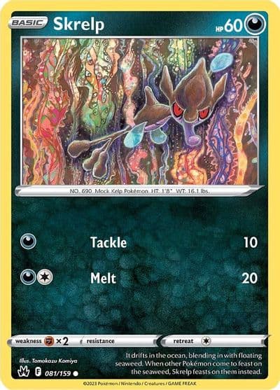 Skrelp SWSH: Crown Zenith Pokemon card