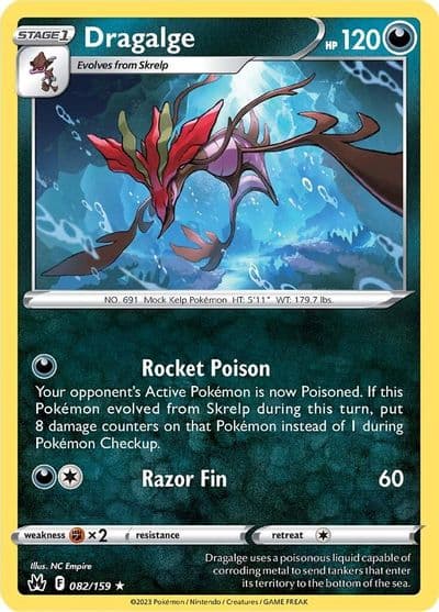 Dragalge SWSH: Crown Zenith Pokemon card